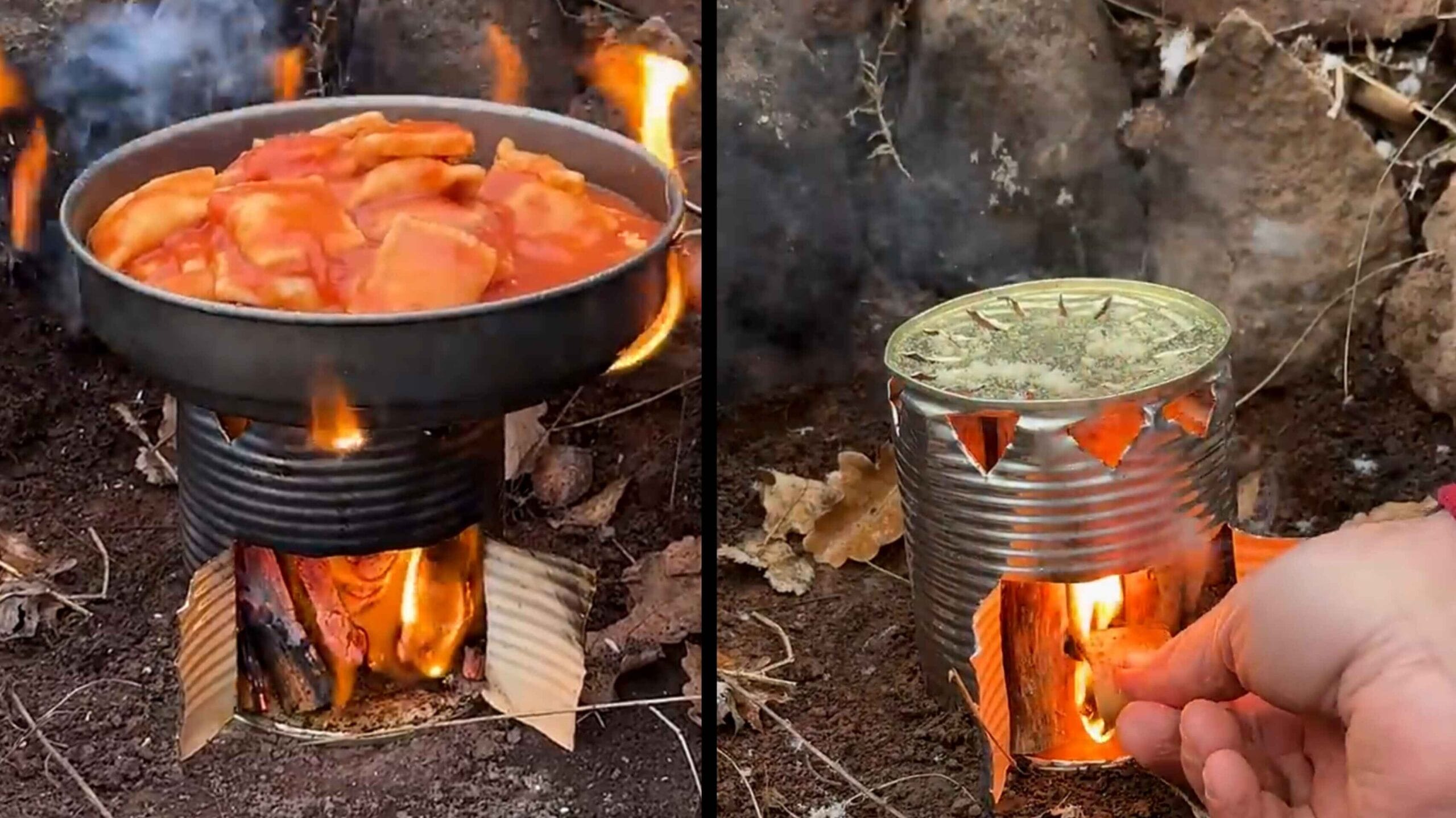 آموزش تصویری ساخت اجاق کمپینگ ساده و سریع با وسایل در دسترس