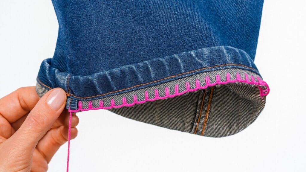 بهترین روش کوتاه کردن قد شلوار جین در خانه بدون چرخ خیاطی