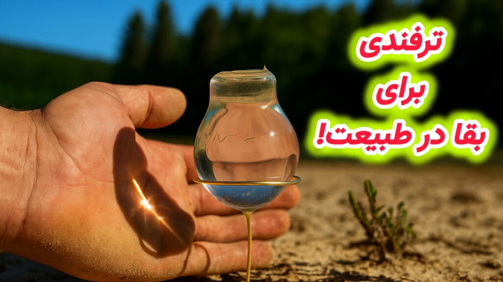آموزش ویدیویی ترفند روشن کردن آتش بدون کبریت و آتشزنه در طبیعت