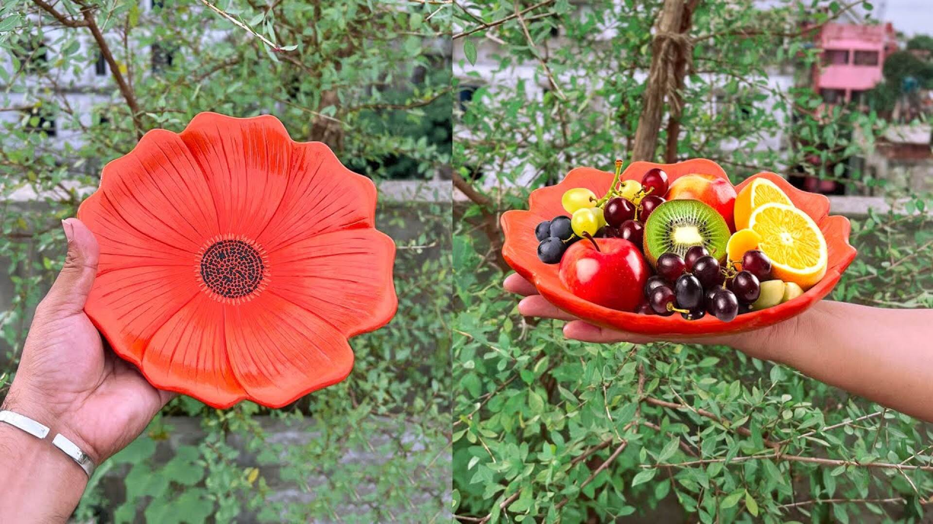 آموزش تصویری ساخت ظرف پذیرایی دکوری با گچ؛ ایده خلاقانه و مدرن برای تزیین منزل