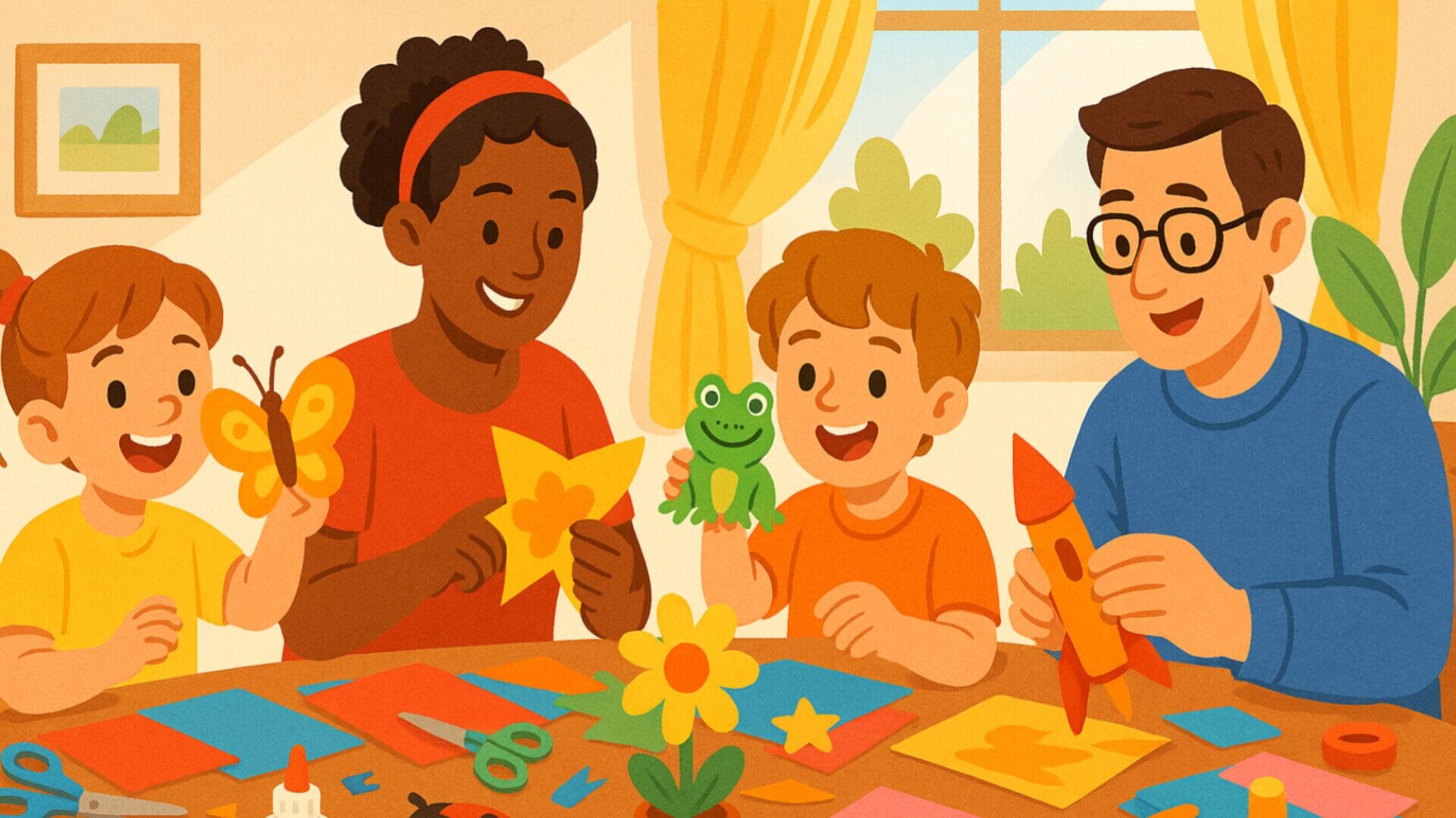 مزایای ساخت کاردستی با کودکان و سایر اعضای خانواده چیست؟