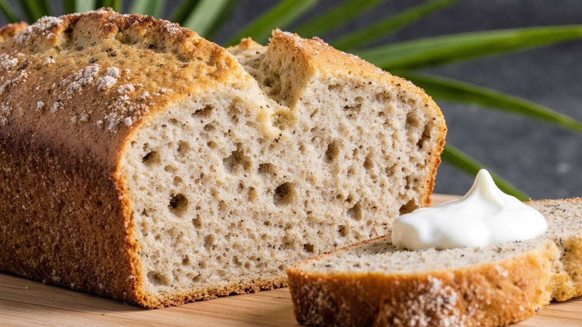 نان حجیم خانگی سالم با بذر کتان بدون آرد و شکر