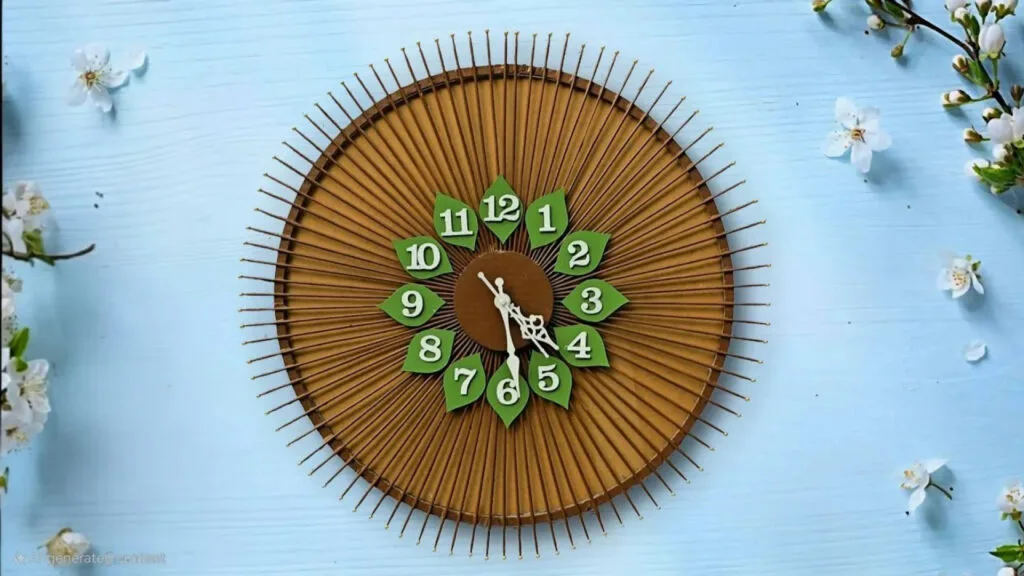 ویدیو آموزش ساخت ساعت دیواری زیبا مقوایی خلاقانه و ارزان