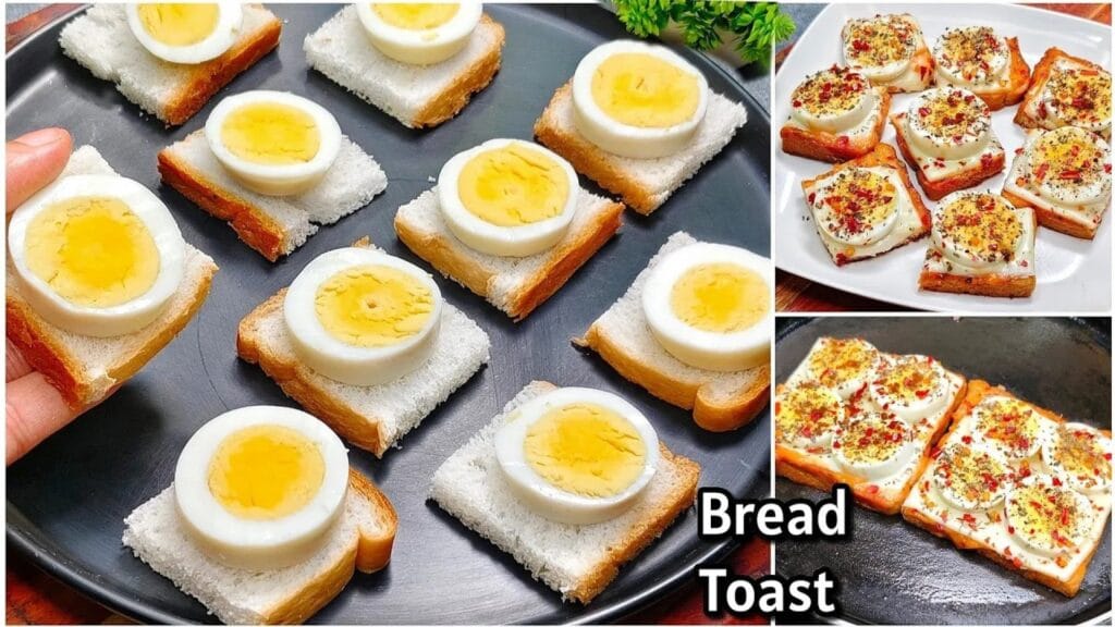 صبحانه آسان و کامل در سریع‌ترین زمان با نان تست و تخم مرغ آبپز