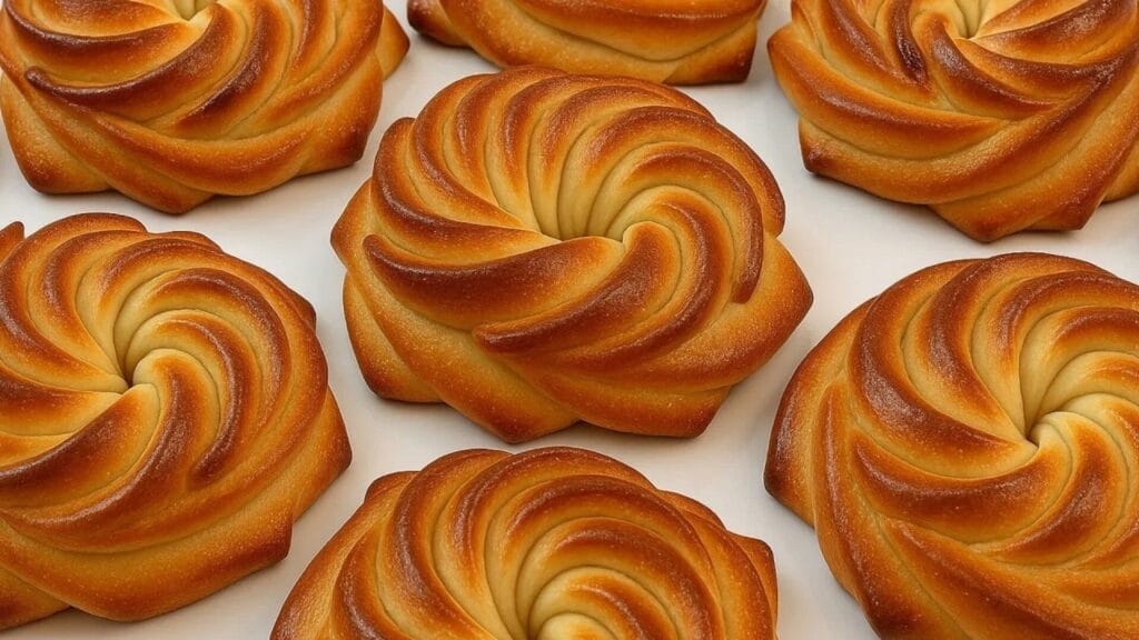 کاور ویدیو دستور پخت نان سالم و خوشمزه خانگی با طرح گل و بافت طلایی