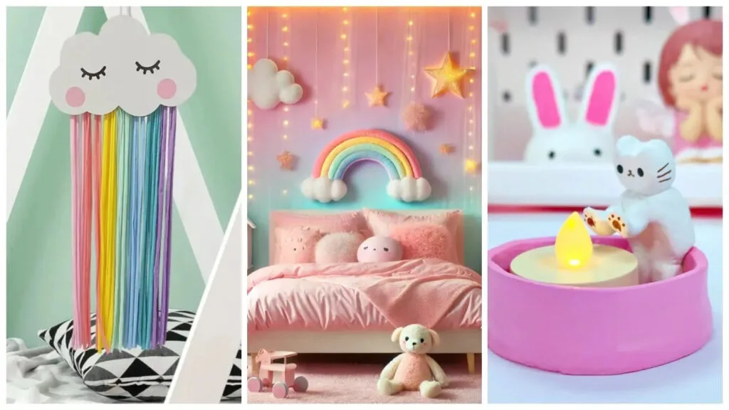 آموزش ویدیو ساخت کاردستی کیوت و فانتزی برای دکوراسیون اتاق دخترانه