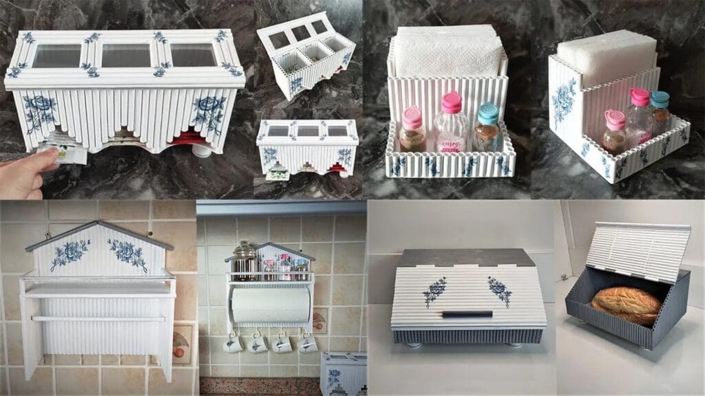 ساخت چهار وسیله کاربردی آشپزخانه با کاغذ باطله و طراحی زیبا