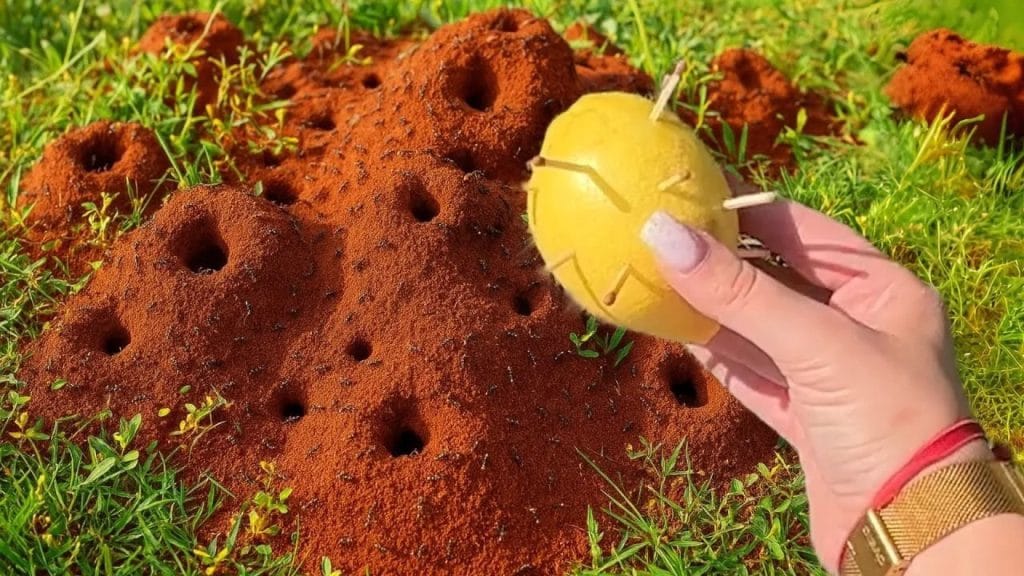 ترفند خلاقانه با لیمو و گوگرد برای دور کردن حشرات و مورچهها