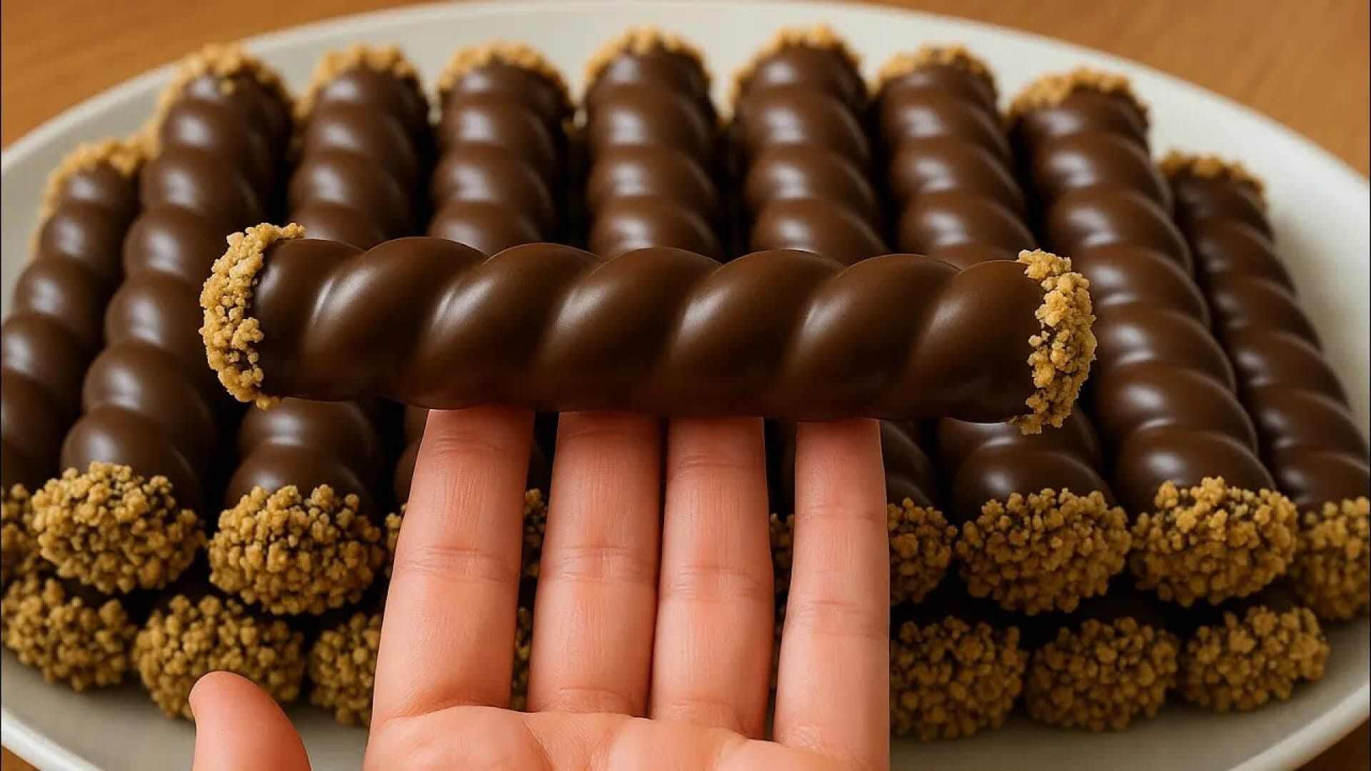 ویدیو آموزش طرز تهیه شیرینی رولی خوشمزه شکلاتی آجیلی در کمتر از ۴۵ دقیقه