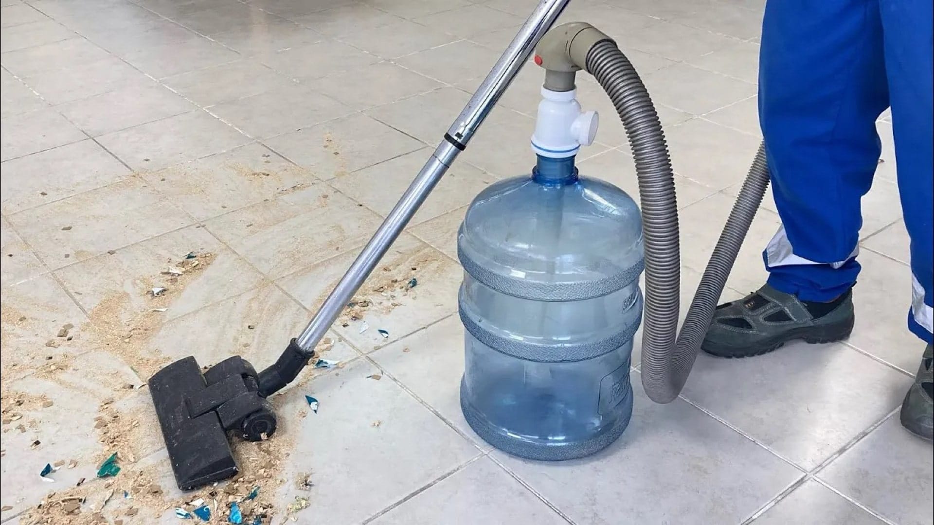 ساخت فیلتر دائمی جارو برقی با بطری آب بازیافتی و شیلنگ خرطومی