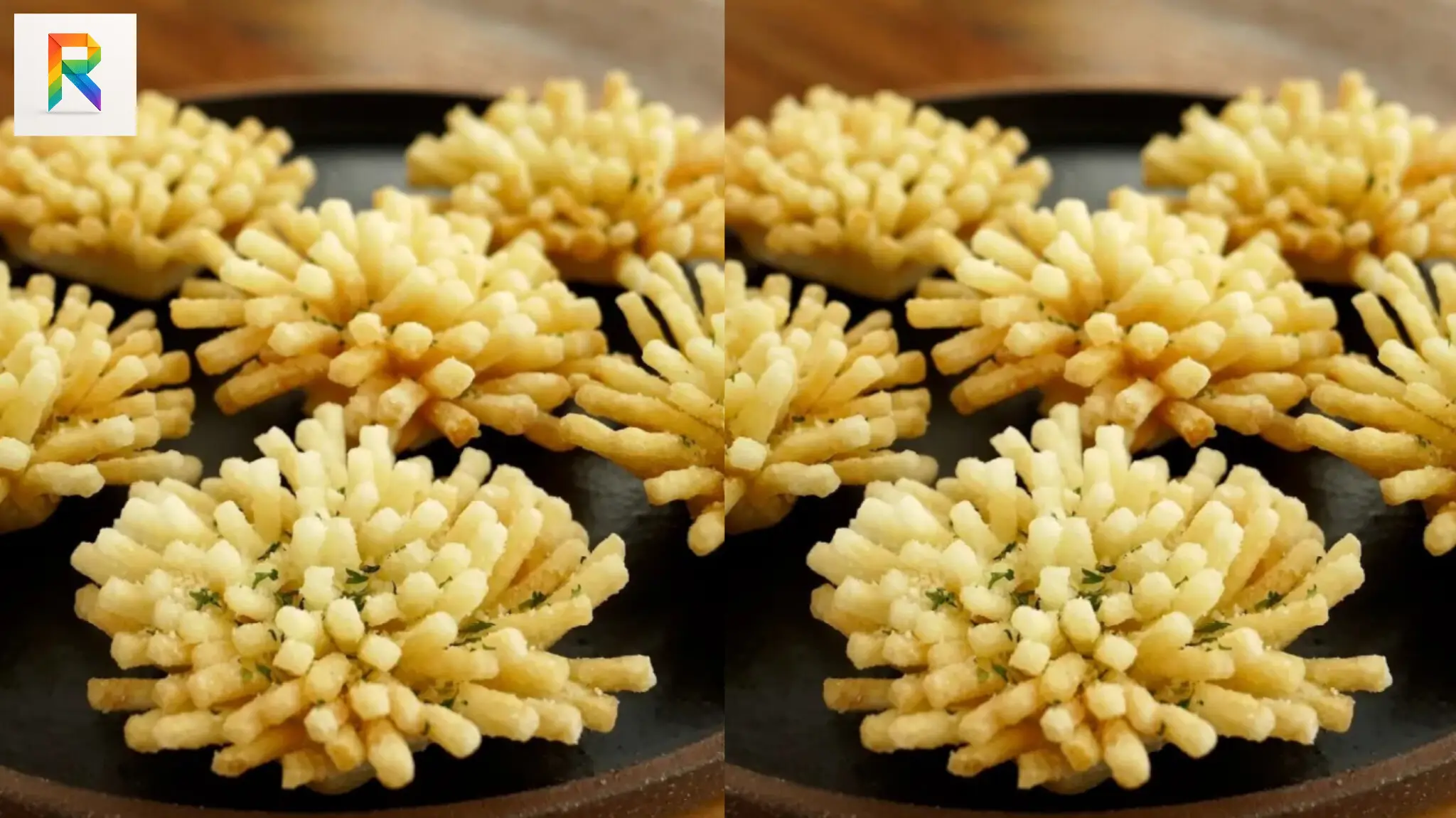 سیب زمینی ترد و خوشمزه خانگی