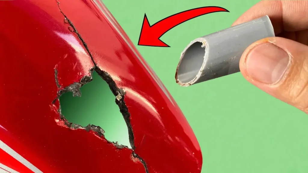 ترمیم سطح پلاستیکی معیوب با استفاده از لوله PVC در خانه