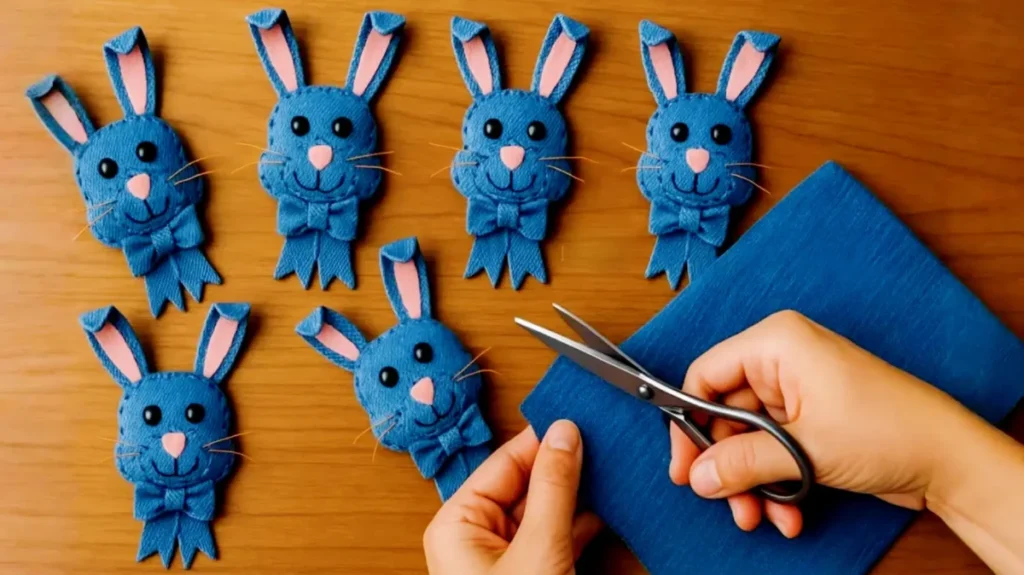 ساخت خرگوش با پارچه لی، دوخت عروسک خرگوش با جین بازیافتی، ایده کاردستی با شلوار لی کهنه، الگوی خرگوش نمدی و پارچه‌ای، اکسسوری و مگنت یخچالی دست‌ساز، کاردستی حیوانات برای کودکان، دوخت جاسویچی خرگوش.